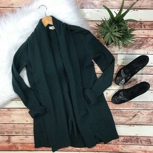 Anthropologie Forest Green Moth Cardigan
